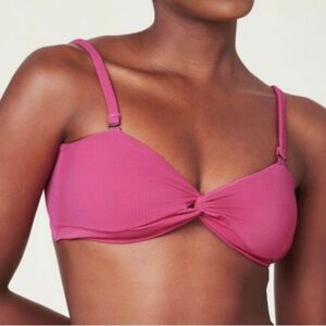 NWT Andie Swim Capri Bikini Top in Wave Orchid, Size XS